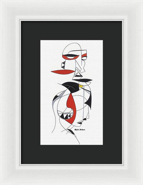 One-Line Harmony - Framed Print