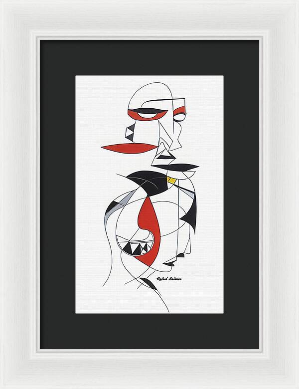 One-Line Harmony - Framed Print