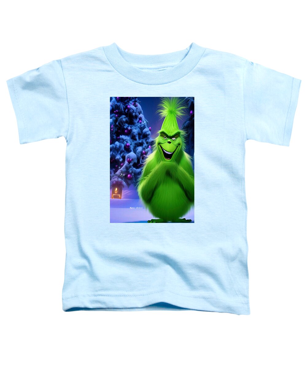 Scheming Grinch in Holiday Bliss - Toddler T-Shirt