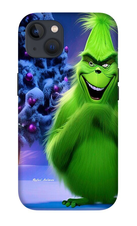 Scheming Grinch in Holiday Bliss - Phone Case