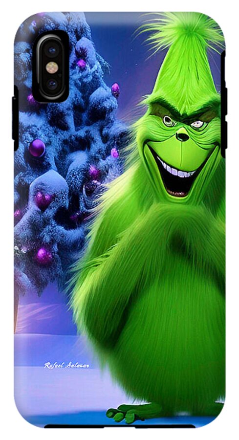 Scheming Grinch in Holiday Bliss - Phone Case