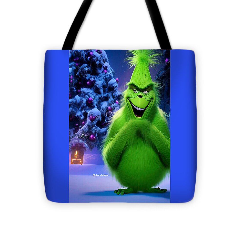 Scheming Grinch in Holiday Bliss - Tote Bag