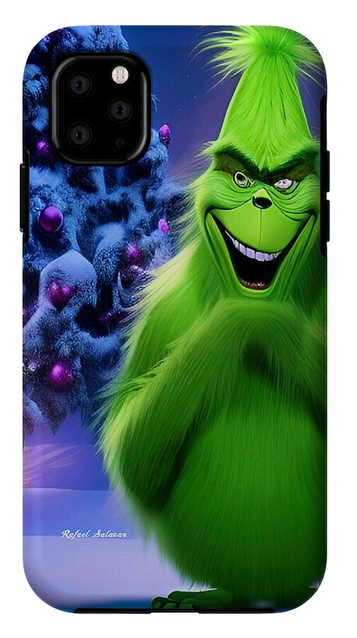 Scheming Grinch in Holiday Bliss - Phone Case