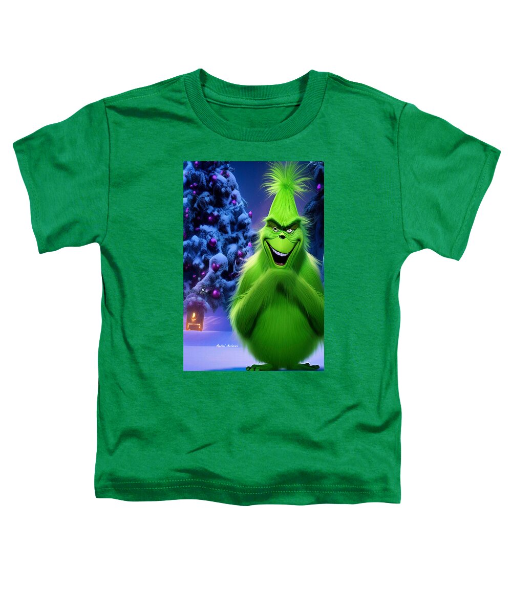 Scheming Grinch in Holiday Bliss - Toddler T-Shirt