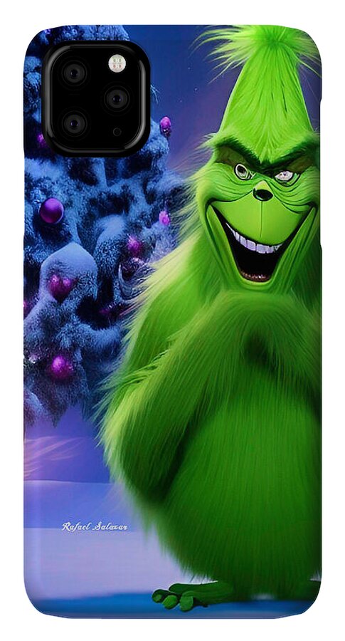 Scheming Grinch in Holiday Bliss - Phone Case