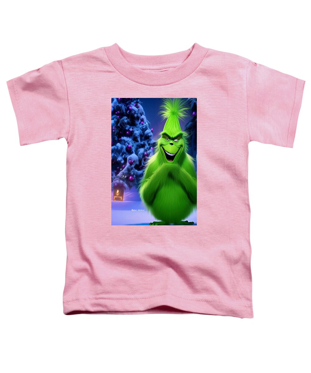 Scheming Grinch in Holiday Bliss - Toddler T-Shirt