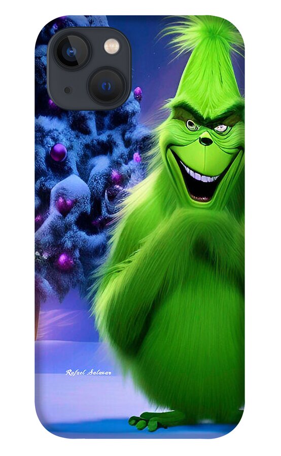 Scheming Grinch in Holiday Bliss - Phone Case