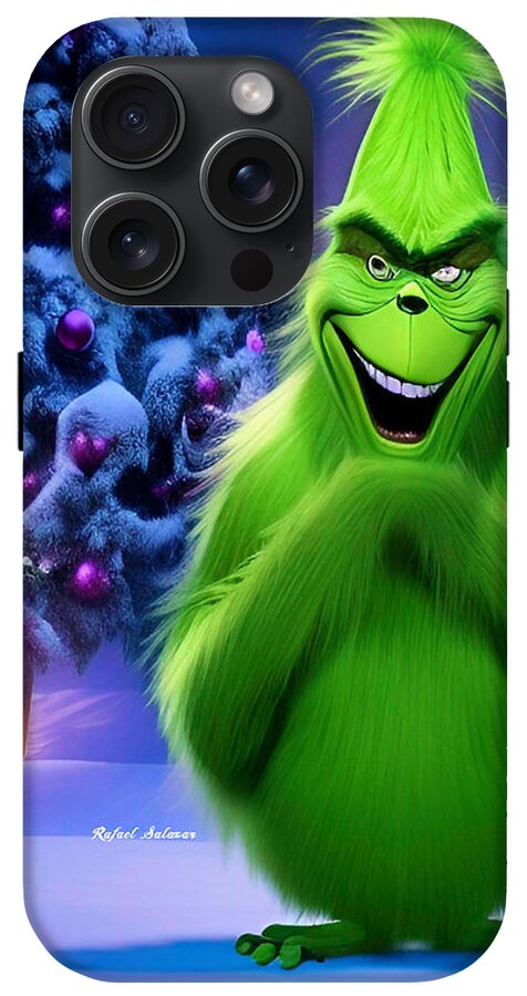 Scheming Grinch in Holiday Bliss - Phone Case