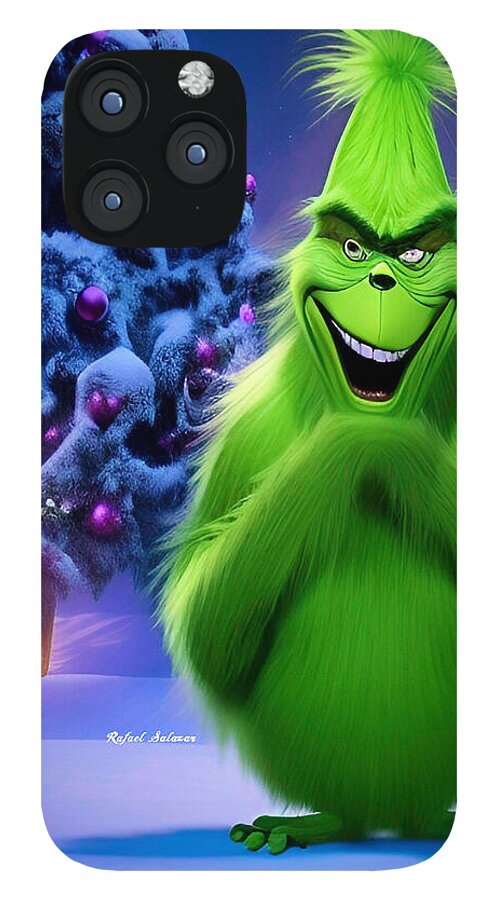 Scheming Grinch in Holiday Bliss - Phone Case