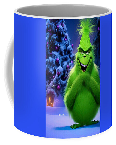 Scheming Grinch in Holiday Bliss - Mug