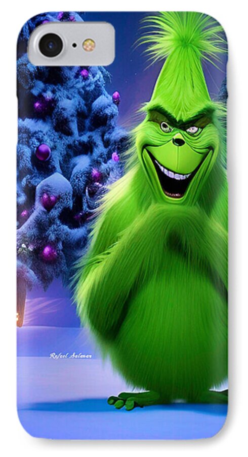 Scheming Grinch in Holiday Bliss - Phone Case