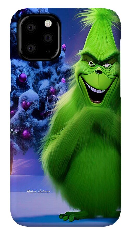 Scheming Grinch in Holiday Bliss - Phone Case