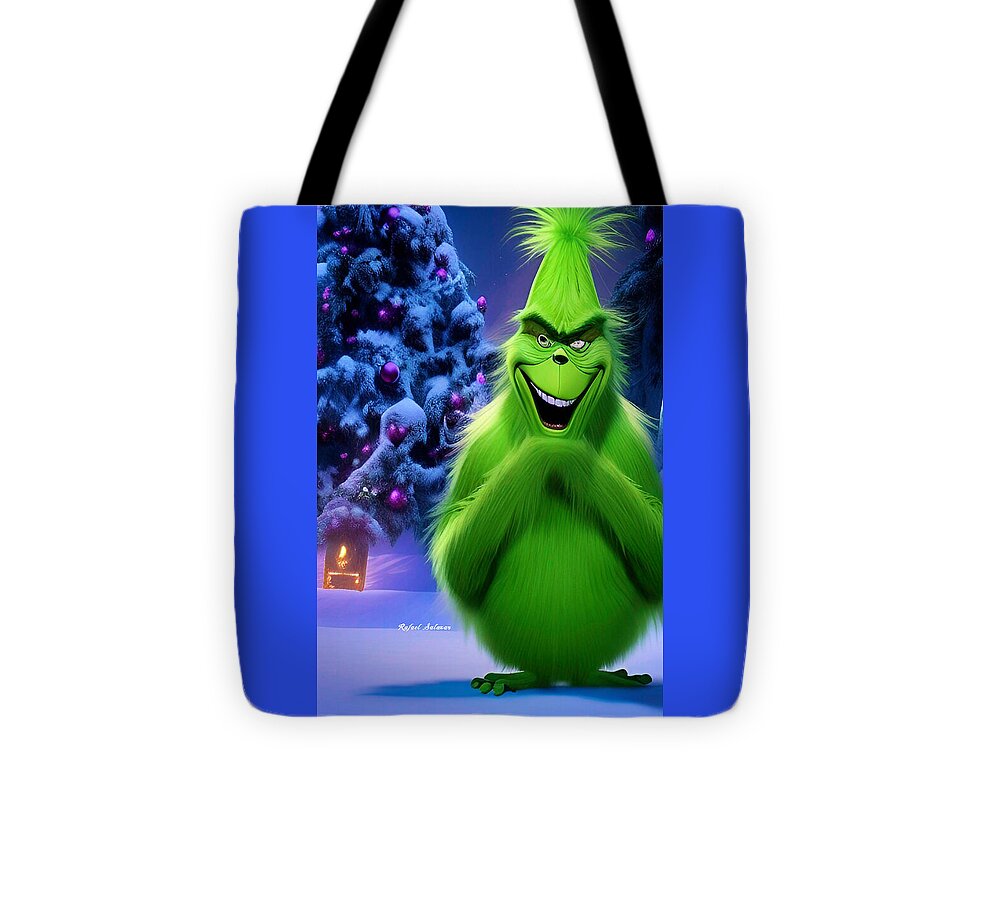 Scheming Grinch in Holiday Bliss - Tote Bag