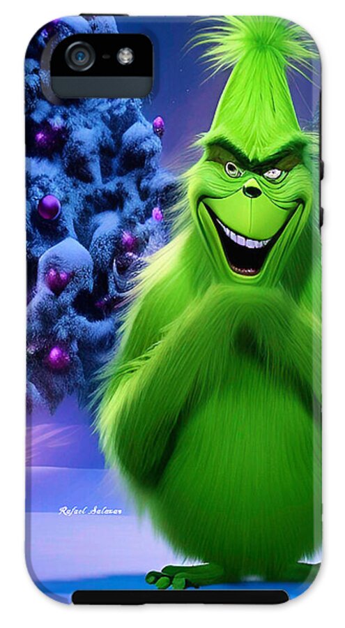 Scheming Grinch in Holiday Bliss - Phone Case