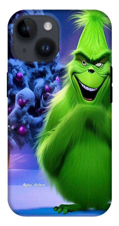 Scheming Grinch in Holiday Bliss - Phone Case