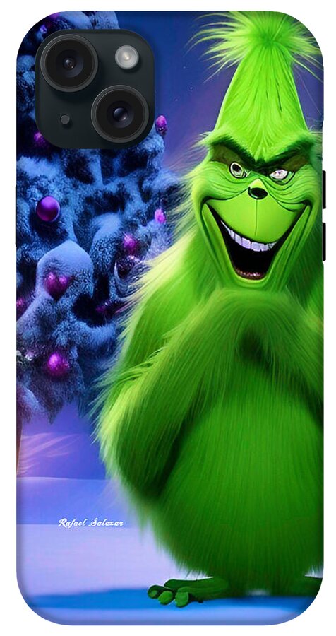 Scheming Grinch in Holiday Bliss - Phone Case