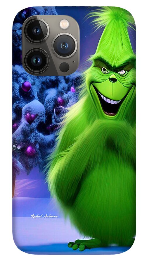 Scheming Grinch in Holiday Bliss - Phone Case