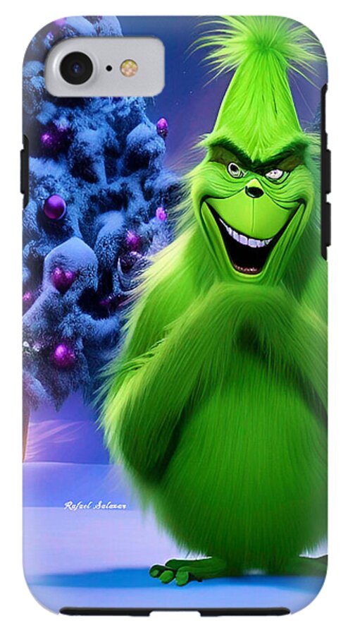 Scheming Grinch in Holiday Bliss - Phone Case