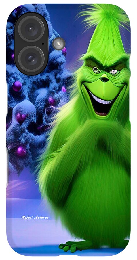 Scheming Grinch in Holiday Bliss - Phone Case