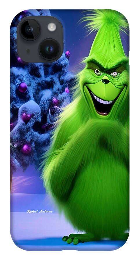 Scheming Grinch in Holiday Bliss - Phone Case