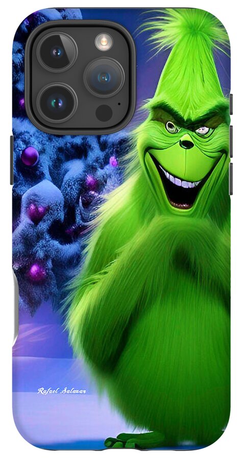 Scheming Grinch in Holiday Bliss - Phone Case