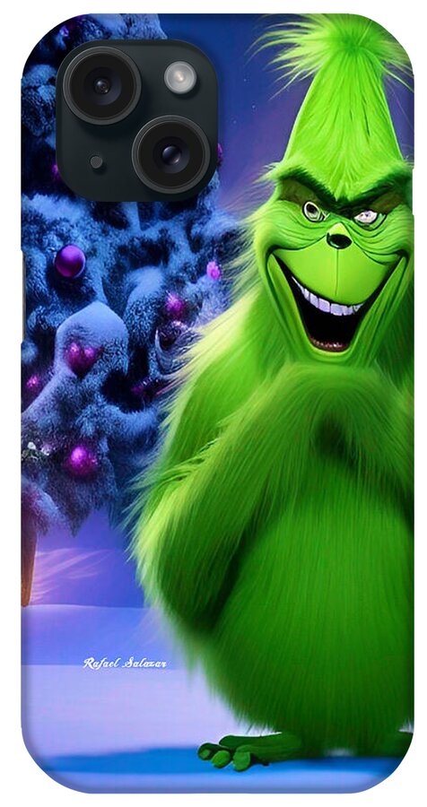 Scheming Grinch in Holiday Bliss - Phone Case