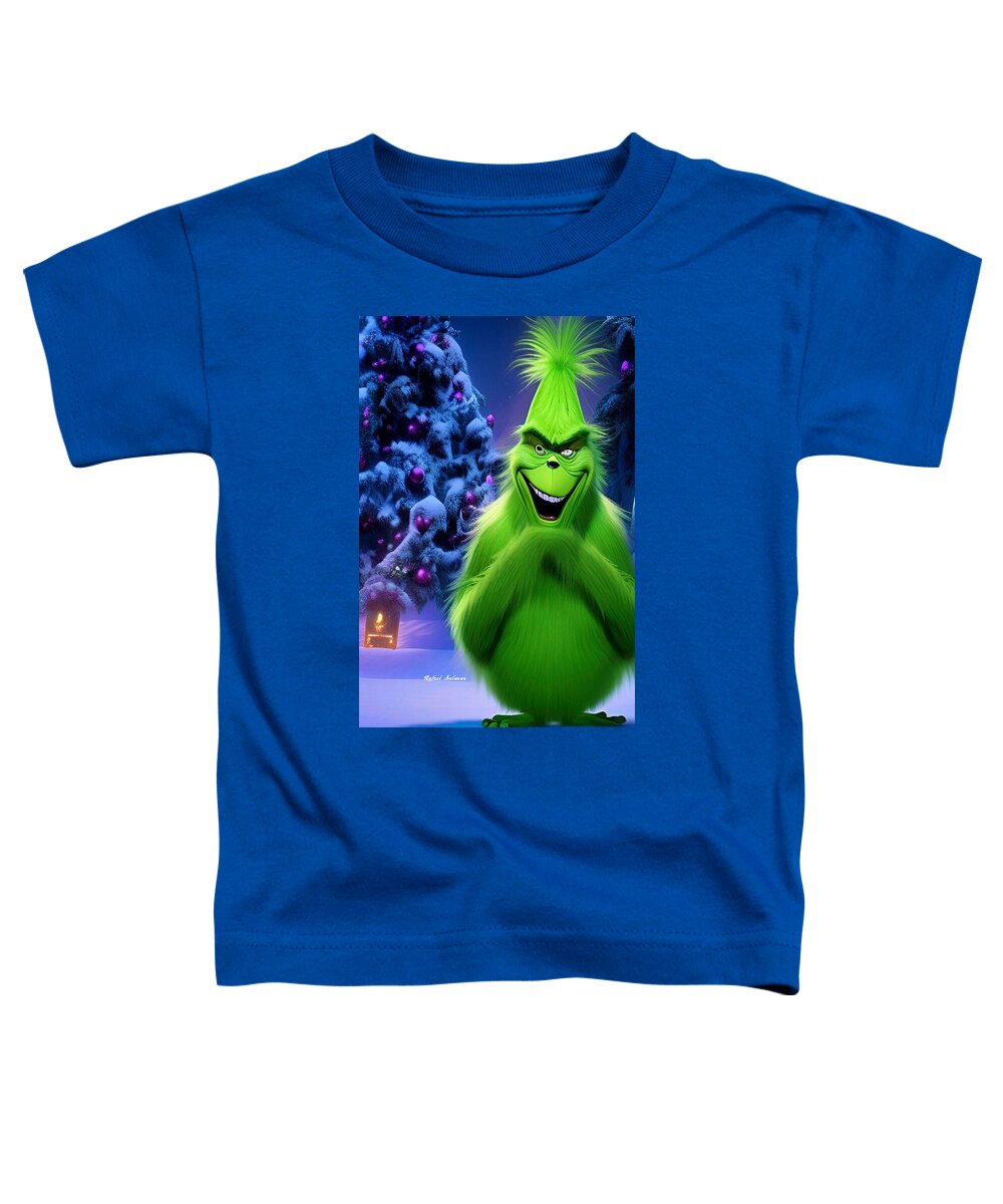 Scheming Grinch in Holiday Bliss - Toddler T-Shirt