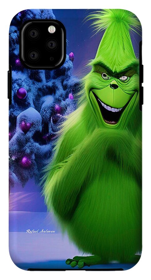 Scheming Grinch in Holiday Bliss - Phone Case