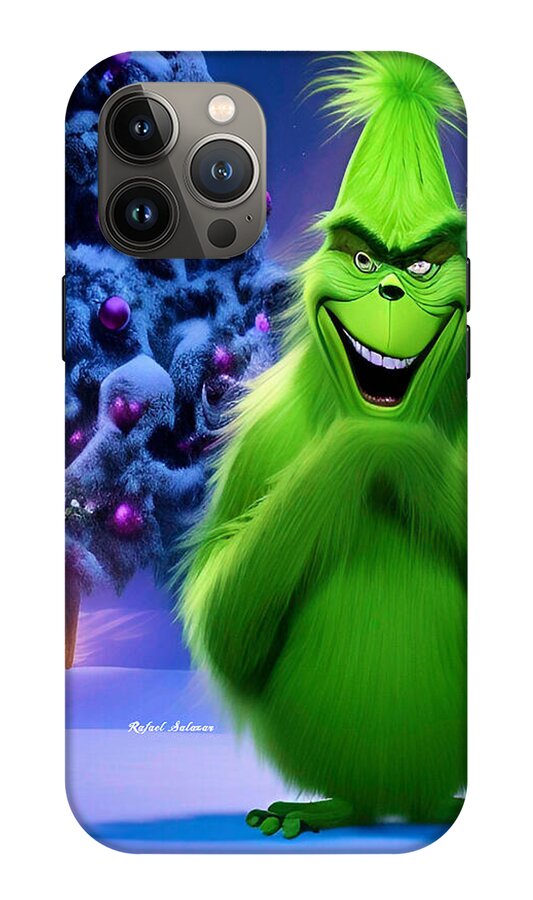 Scheming Grinch in Holiday Bliss - Phone Case