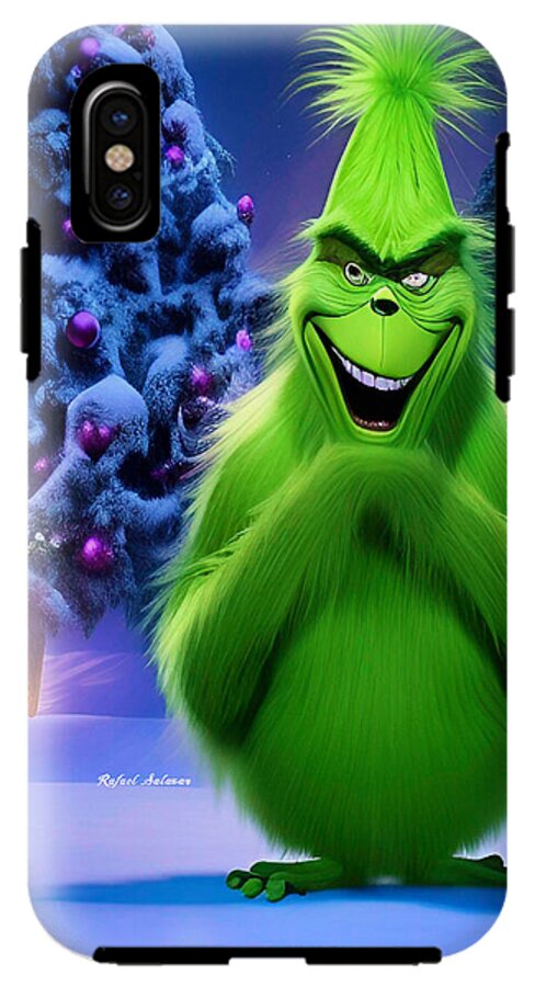 Scheming Grinch in Holiday Bliss - Phone Case