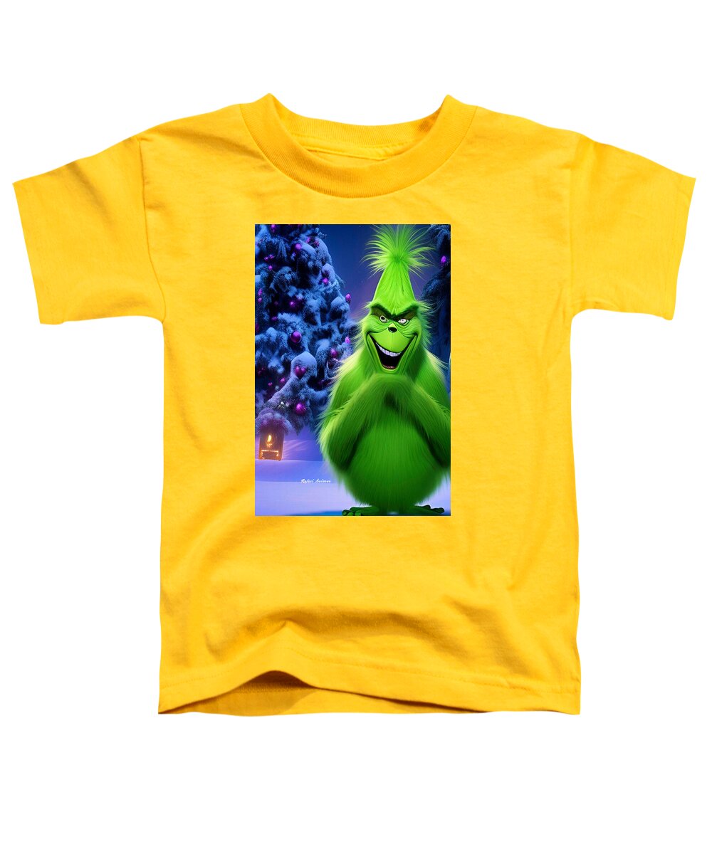 Scheming Grinch in Holiday Bliss - Toddler T-Shirt