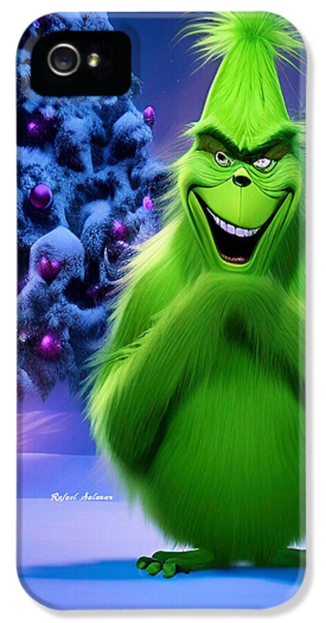 Scheming Grinch in Holiday Bliss - Phone Case