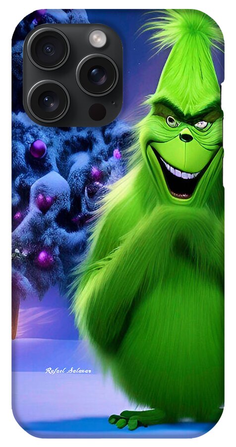 Scheming Grinch in Holiday Bliss - Phone Case