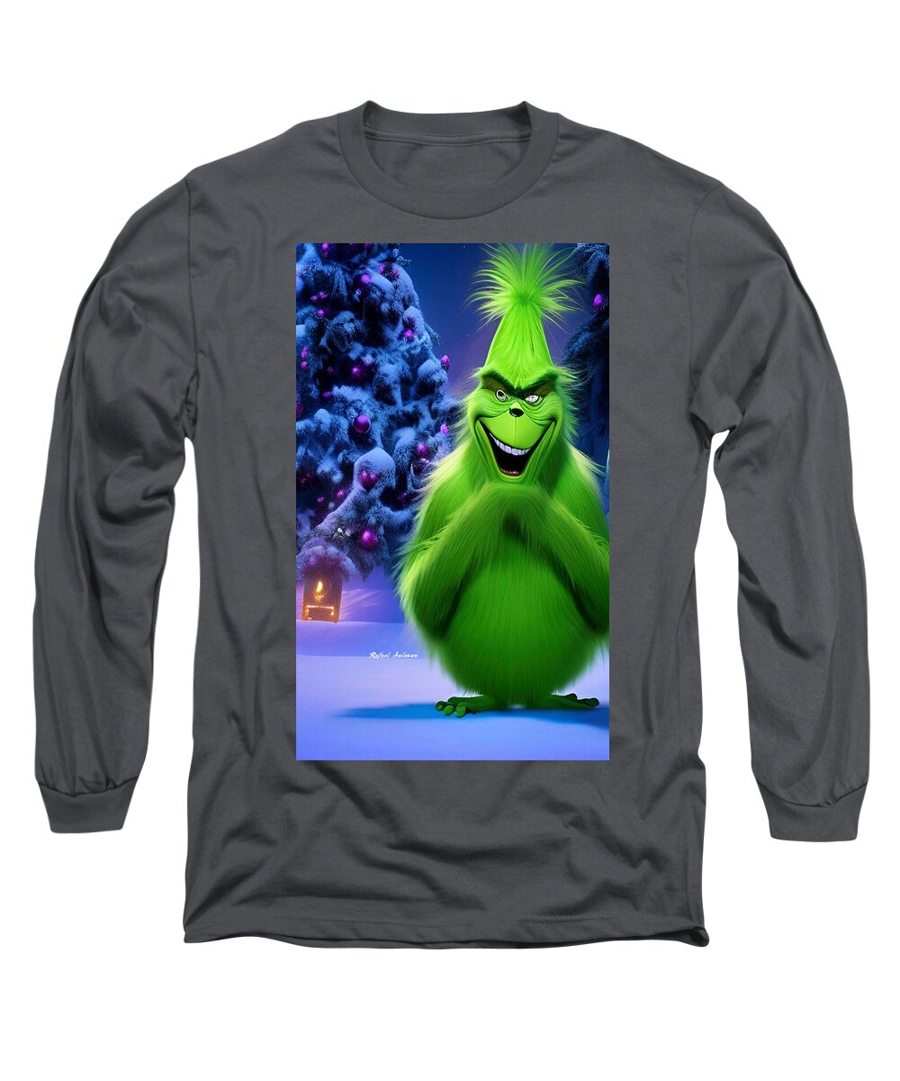 Scheming Grinch in Holiday Bliss - Long Sleeve T-Shirt