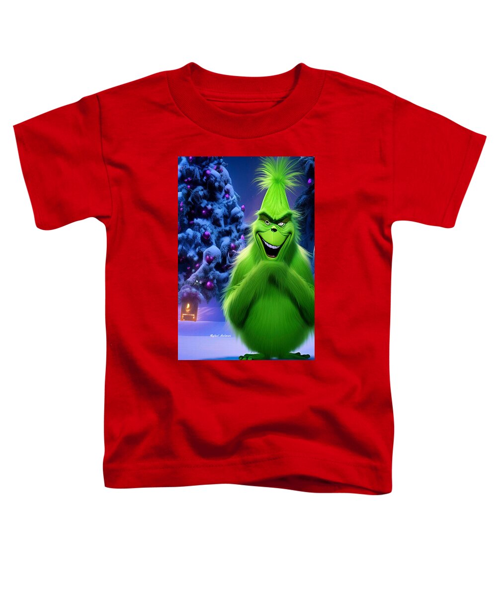 Scheming Grinch in Holiday Bliss - Toddler T-Shirt