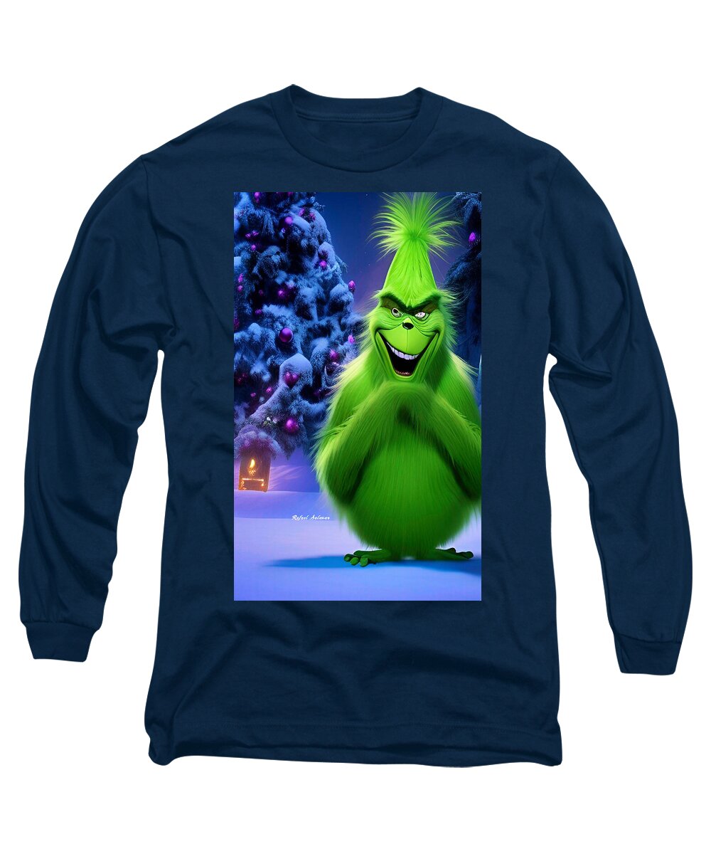 Scheming Grinch in Holiday Bliss - Long Sleeve T-Shirt