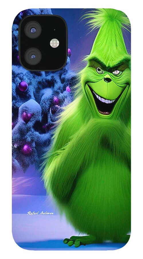 Scheming Grinch in Holiday Bliss - Phone Case