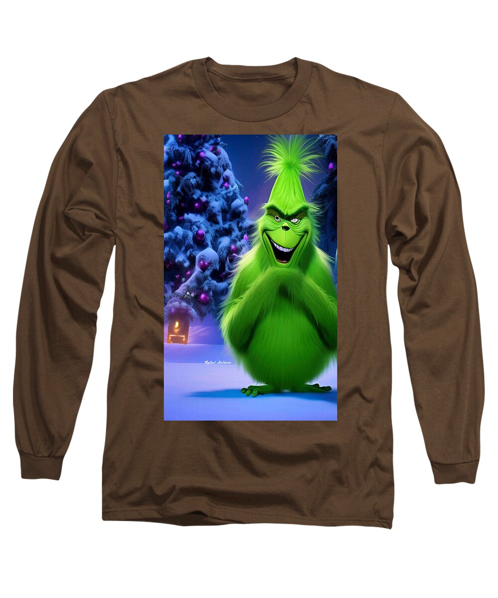 Scheming Grinch in Holiday Bliss - Long Sleeve T-Shirt