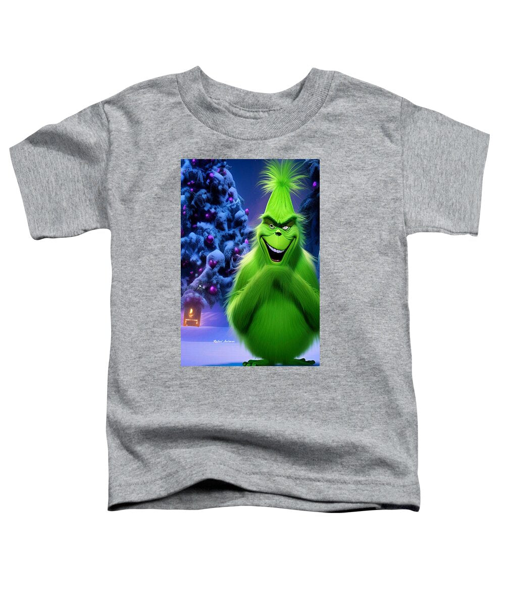 Scheming Grinch in Holiday Bliss - Toddler T-Shirt