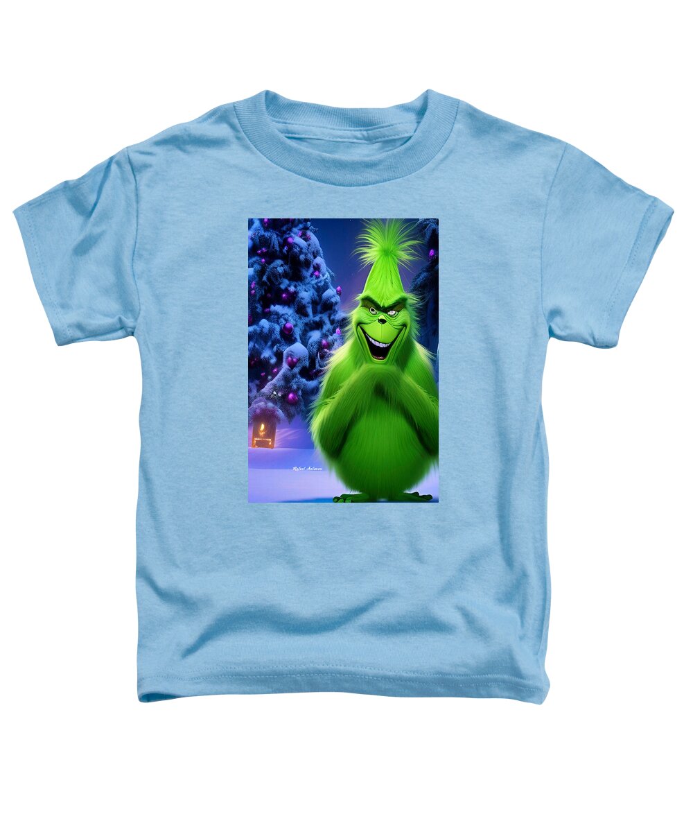 Scheming Grinch in Holiday Bliss - Toddler T-Shirt