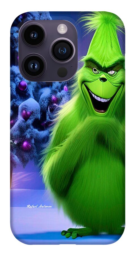 Scheming Grinch in Holiday Bliss - Phone Case