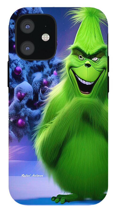 Scheming Grinch in Holiday Bliss - Phone Case