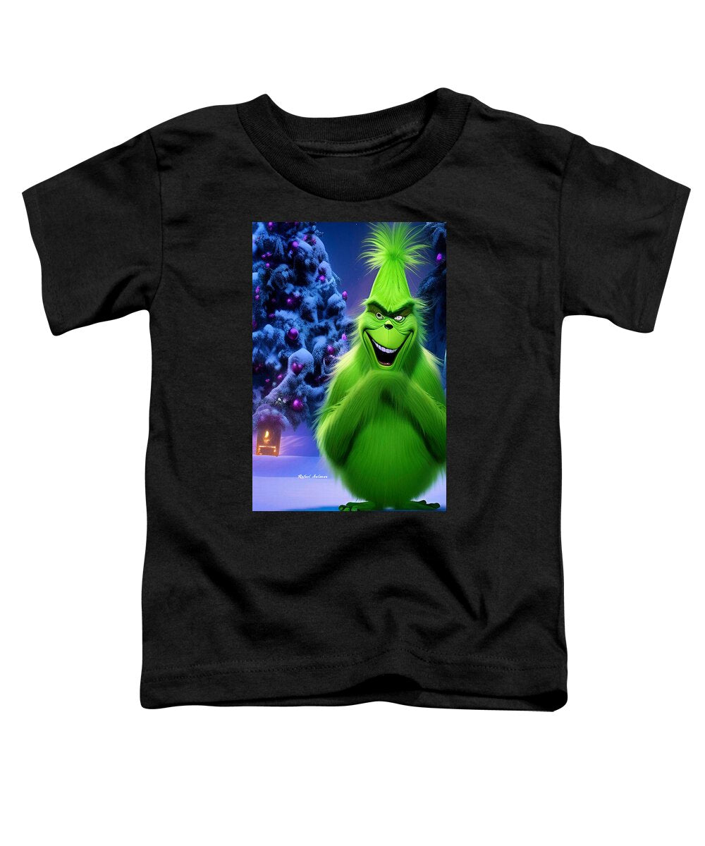 Scheming Grinch in Holiday Bliss - Toddler T-Shirt