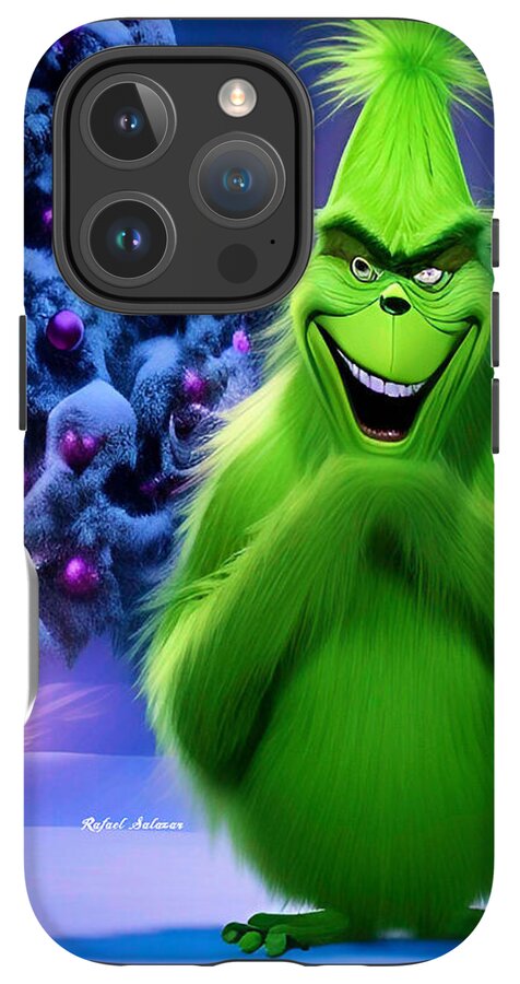 Scheming Grinch in Holiday Bliss - Phone Case