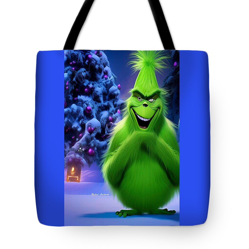 Scheming Grinch in Holiday Bliss - Tote Bag