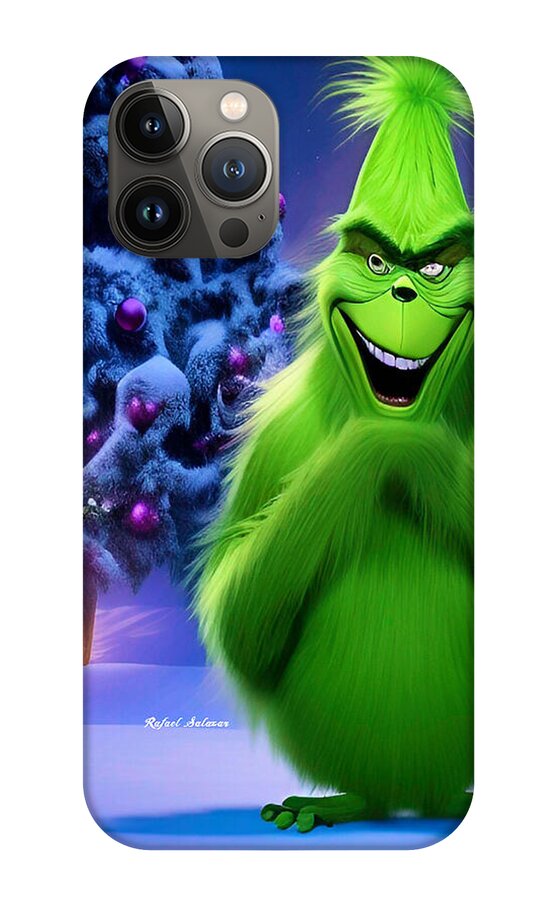 Scheming Grinch in Holiday Bliss - Phone Case