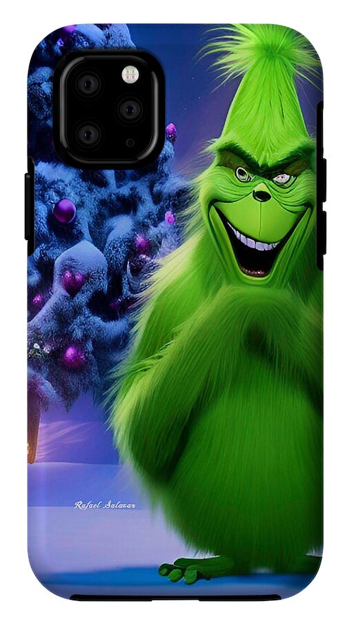 Scheming Grinch in Holiday Bliss - Phone Case