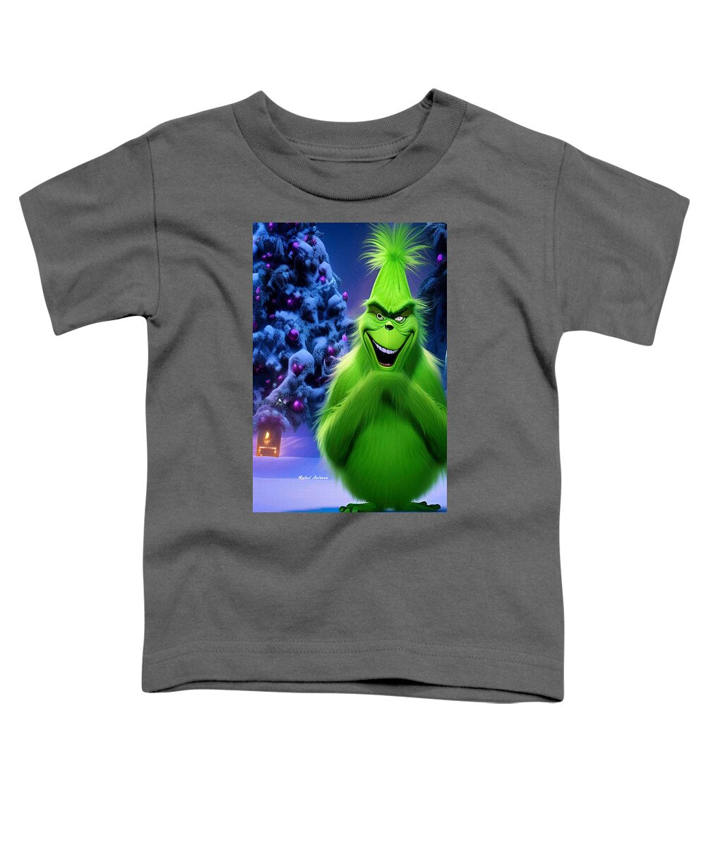 Scheming Grinch in Holiday Bliss - Toddler T-Shirt