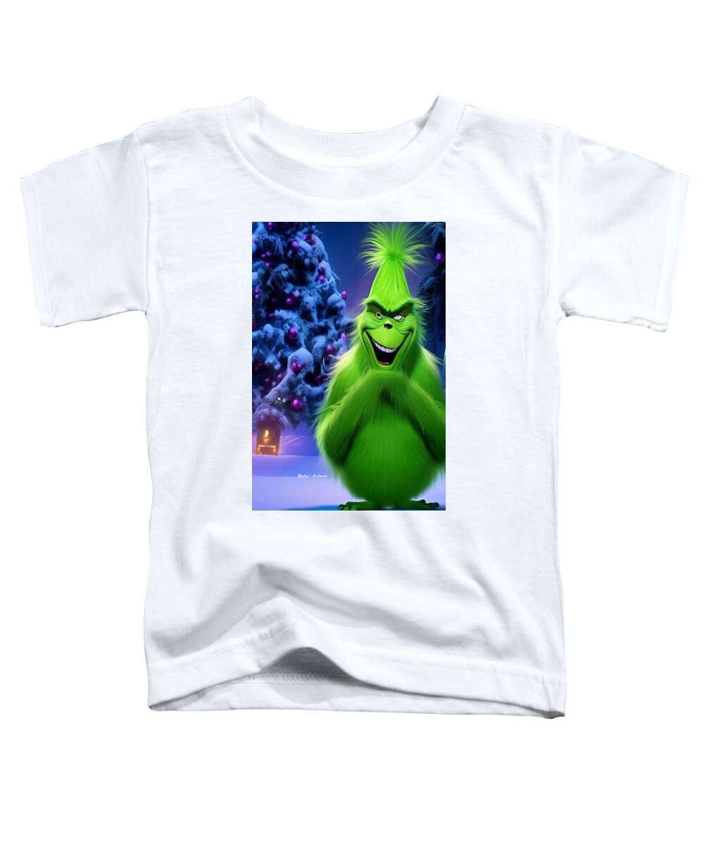 Scheming Grinch in Holiday Bliss - Toddler T-Shirt