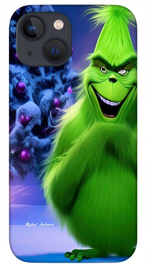 Scheming Grinch in Holiday Bliss - Phone Case